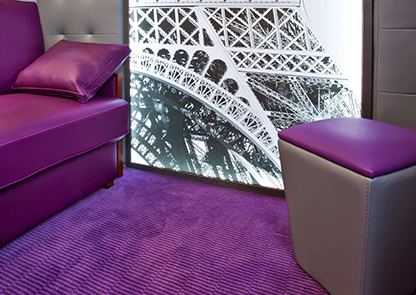 Advice choose Hotel lounge colour purple